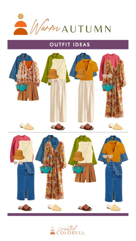 Spring Capsule Wardrobes by Palette are Here! | Warm fall outfits, Autumn color palette fashion ...