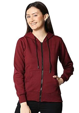 Buy Wear Your Opinion Women's Fleece Hooded Neck Regular Fit Hoodie ...