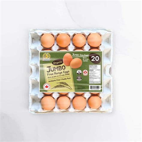 Sungiven Organic Free Range Eggs Jumbo (20 pcs) - Sungiven Foods