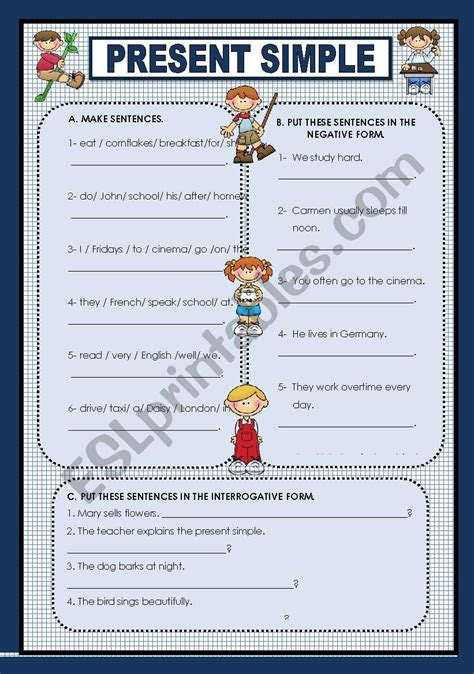 Image result for Simple Present Practice ESL