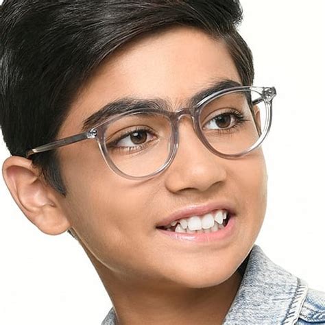 Buy Grey Transparent Full Rim Round 8-12 yrs Acetate Hooper HP E10108L ...