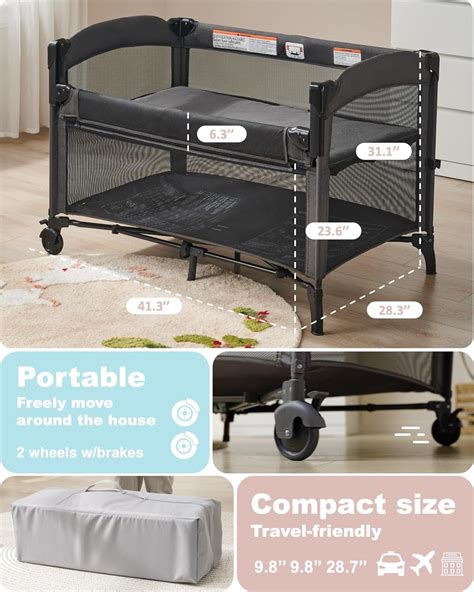 AirClub 4 in 1 Baby Bassinet Bedside Sleeper, 4 India | Ubuy