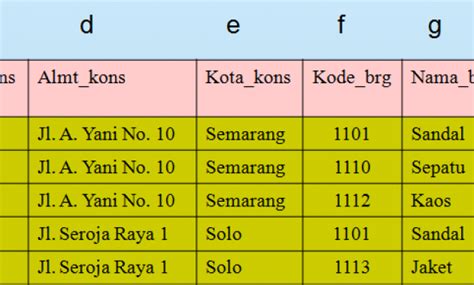 Image result for Contoh Candidate Key