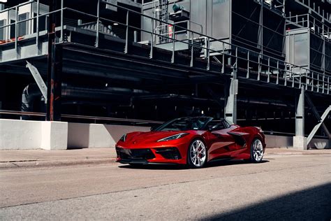 Red Mist Corvette C8 - Forgedlite MC5 Brushed Aluminum Photoshoot - CorvetteForum - Chevrolet ...