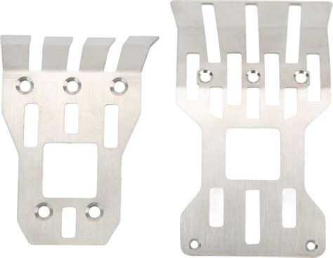 Buy Stainless Steel RC Front Rear Chassis Armor Protection Plate Skid ...