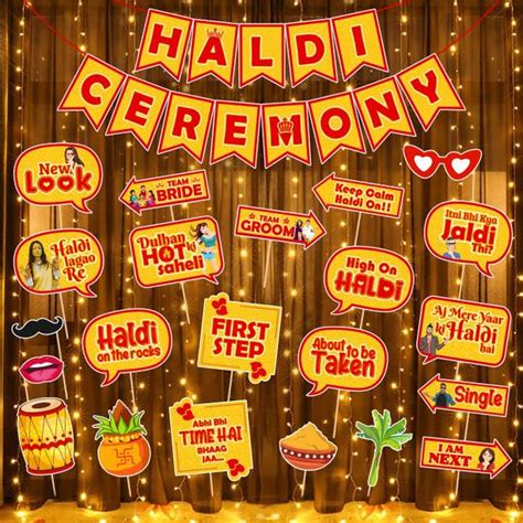 Haldi Decoration Items Online | Floral Props & Haldi Decor