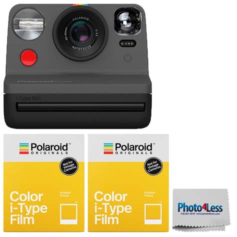 Buy Polaroid NOW i-Type Camera - Black | Instant Color Film 8 Exposures ...
