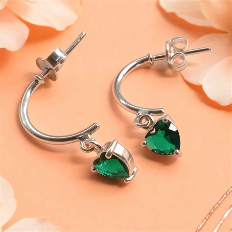 Silver heart hoop earrings – Unniyarcha
