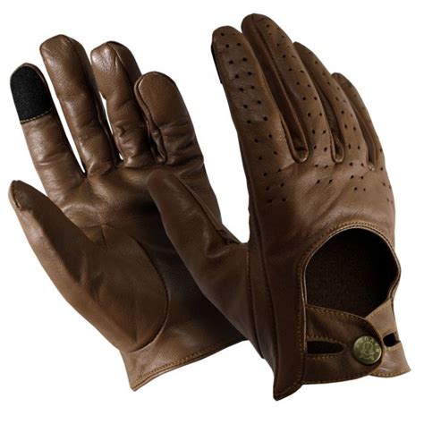 Mens Luxury Leather Driving Sports Gloves, Men Driving Leather Mechanic ...
