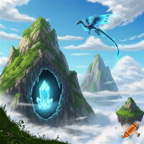 Mountain scene on Craiyon