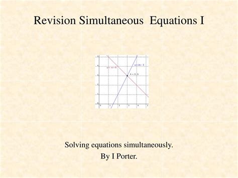 Image result for Simultaneous Equations Revision