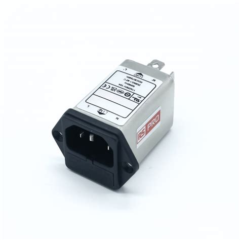 RS PRO | RS PRO 10A, 250 V ac Socket Chassis Mount IEC Inlet Filter ...