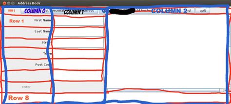 Image result for Java GUI 2 Columns