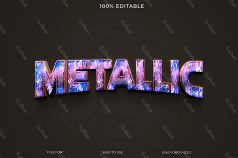 Image result for Metallic Text