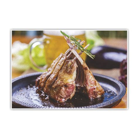 Anne Print Solutions® Lamb Fried Chaps Food Wall Poster ( Without Frame ...