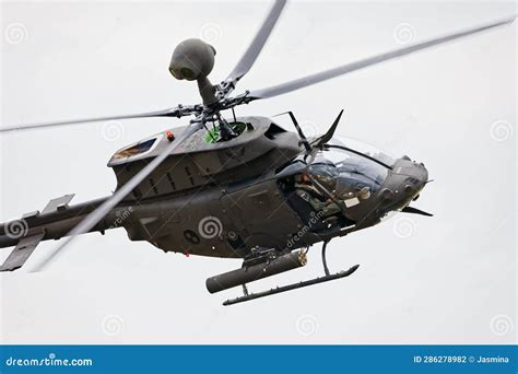 Croatian Military OH-58D Kiowa Warrior Helicopter at Varazdin Airshow ...