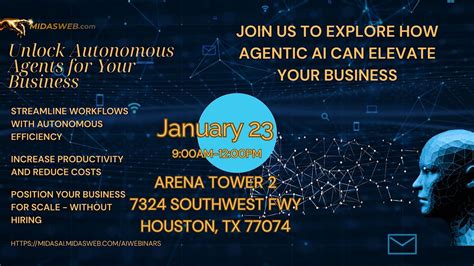 Agentic AI, Arena Tower Two, Houston, 23 January 2026 | AllEvents