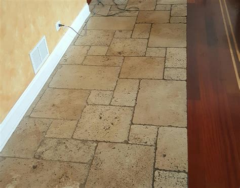 Cleaning of Travertine Floor | Lemoncello Stone Restoration