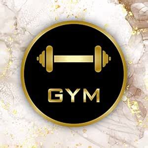 Kubik Letters Acrylic GYM Signage Nano Self-Adhesive Black Golden Sign ...