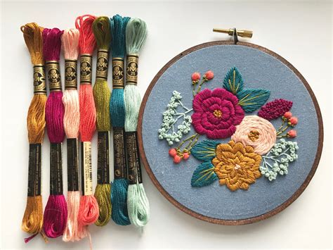 modern embroidery kit