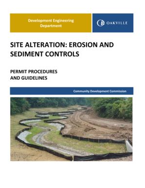 Fillable Online Erosion and Sediment Control Permit Procedures - Town ...