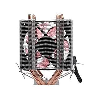 CPU Cooler Fan Heatsink 4 Heatpipe 2 Fans Quiet Heatsink Radiator ...