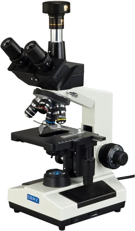 Buy OMAX 40X-2500X Lab Trinocular Compound LED Microscope with 5MP ...