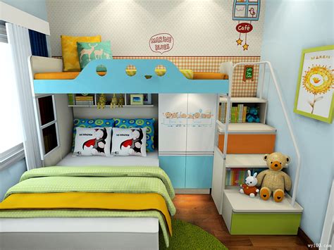 多功能少年儿童房设计上下床- 维意定制家具网上商城