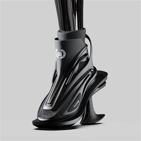 Balenciaga high-heel sneakers with fluid 3D-printed design - 3DSHOES.COM