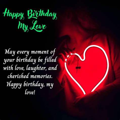 Romantic and Heartfelt Happy Birthday My love Images with Wishes and Quotes