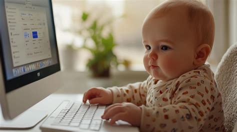 Image result for Baby Using Computer Funny