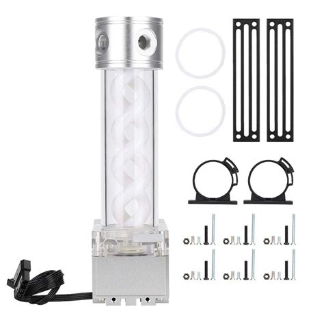 Bewinner1 PC Pump Reservoir Combo, Water Cooling Pump Tank with 4 ...