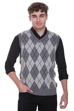 Buy GODFREY Gents Winter Woolen Vneck Sleeveless Men Sweater Size M ...