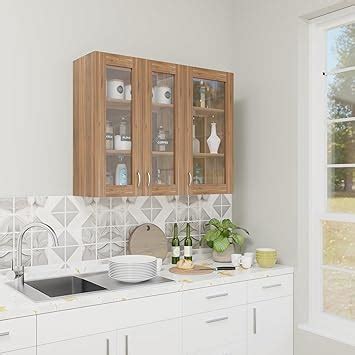 VIKI Furniture | Modular Kitchen Wall Cabinet – Acrylic Glass Door ...