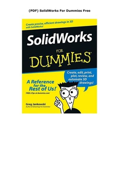 Image result for SolidWorks For Dummies 2020