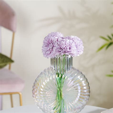 Artificial Flower Chrysanthemum Purple Set Of 5 Online - Premium ...
