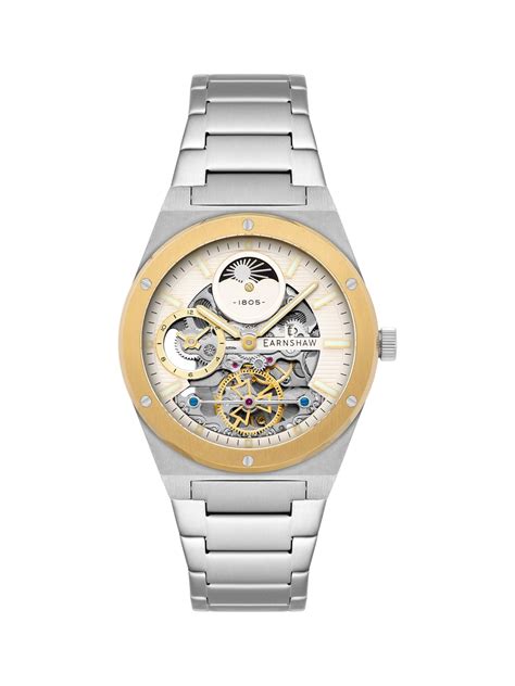 Hiyath -Earnshaw Drake Dual Time & Moonphase Automatic Men's Watch - ES ...