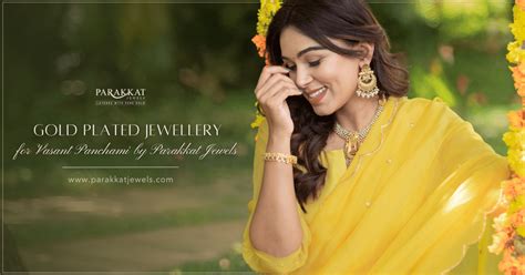 Gold Plated Jewellery for Vasant Panchami by Parakkat Jewels