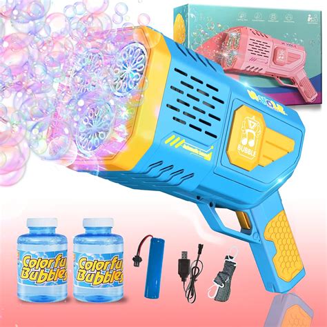 Krasna Bubble Gun Blaster, Bubble Guns for Kids, 2023 Upgraded Full ...