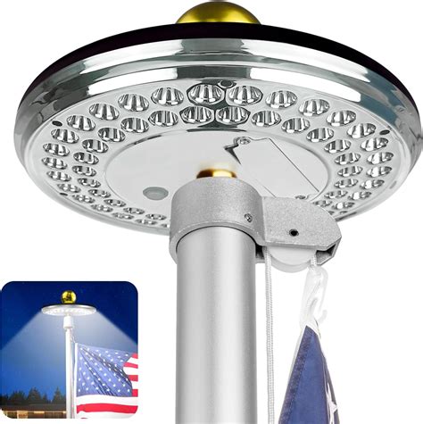 Amazon.com: Solar Flag Pole Light 60 LEDs, Super Bright Solar Powered ...