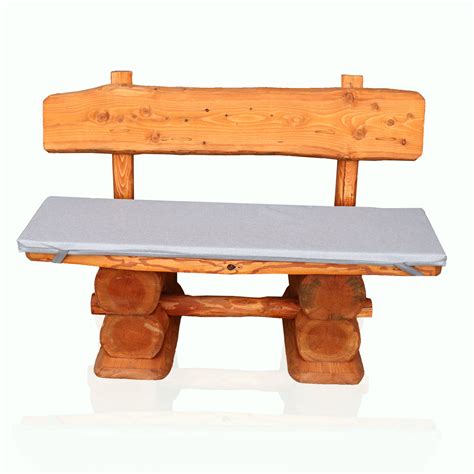 Sitzauflage 200 x 30 x 4cm Farbe Grau - Mega Holz