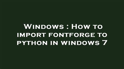 Image result for FontForge Python