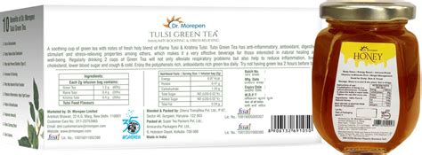 Buy DR. MOREPEN NATURAL & PURE NMR TESTED HONEY- 250G & TULSI GREEN TEA ...