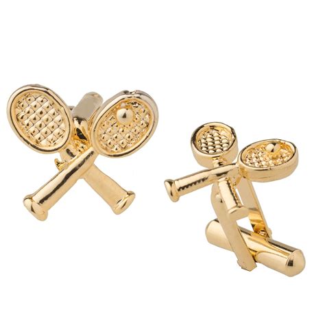 Buy Shining Jewel Gold Plated Wimbledon Design Fancy Cufflinks For Men ...