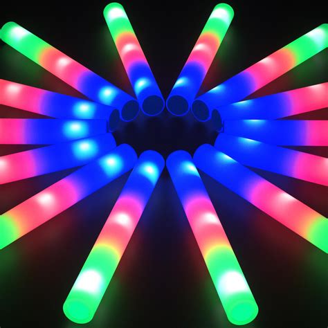 Amazon.com: 32 Pcs Foam Glow Sticks Bulk Party Pack, 16‘’Big Led Light ...