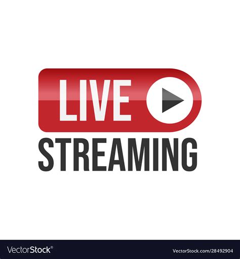 Live stream tv logo icon Royalty Free Vector Image