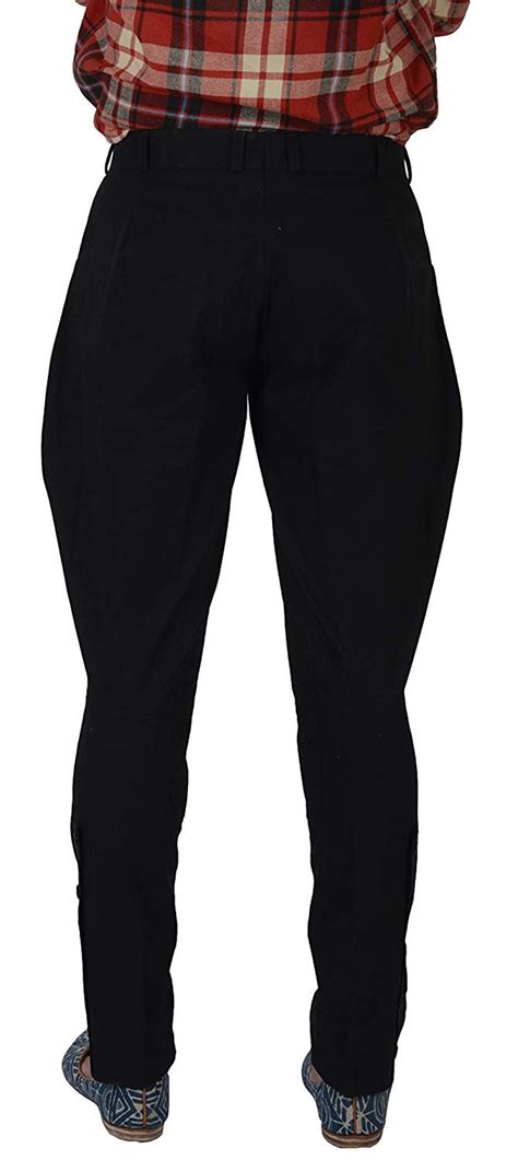 Buy Men/women Black Equestrian Horse Riding Jodhpurs Knee Patches ...