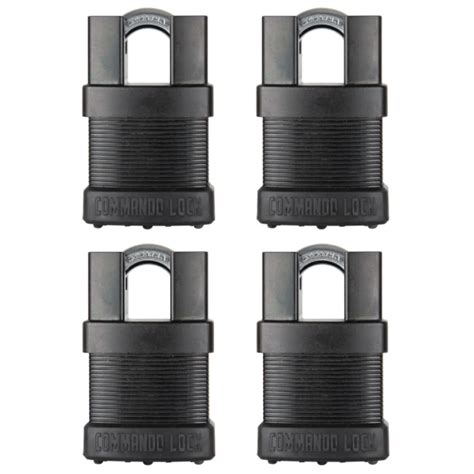 Total Guard Commando Lock High Security Padlock 4 Pack 4 | Desertcart INDIA