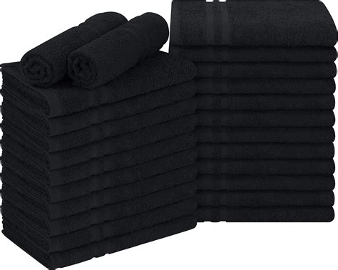 Amazon.com: 26 Pack Salon Towel Bulk Black Microfiber Hair Drying ...