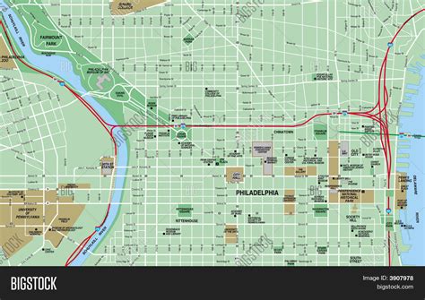 Philadelphia City Map Image & Photo (Free Trial) | Bigstock